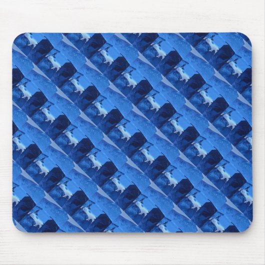 "Frozen Ridge 3" Tiled Abstract Design Mousepad Muismat (Voorkant)