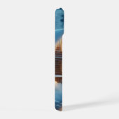 Frozen River, Gezellige cabine, Sneeuw, Pine Trees iPhone 15 Case (Rechterkant)