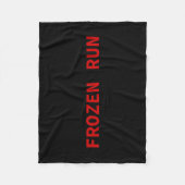 Frozen Run Fleece Deken (Voorkant)