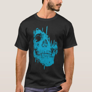 Frozen Skull beroemd gemaakt door Eerie Blue Decay T-shirt