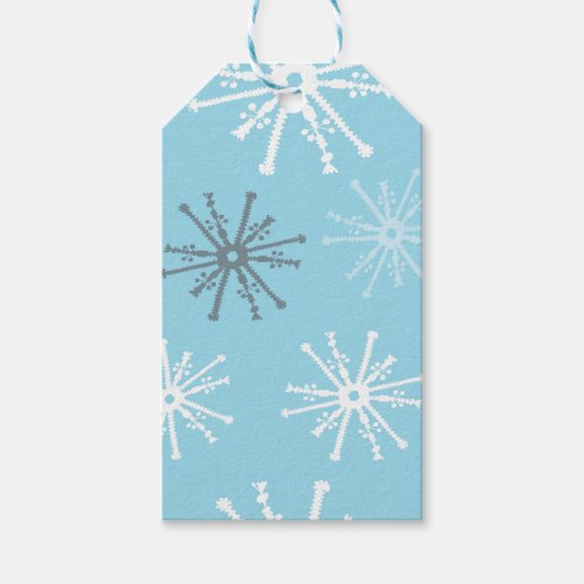 Frozen Sneeuwvlokken cadeau labels Cadeaulabel (Voorkant)