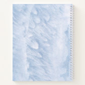 Frozen Snowflake Blue Baby Shower Guest Book Notitieboek (Achterkant)