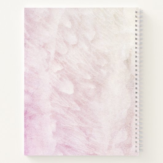 Frozen Snowflake Pink Baby Shower Guest Book Notitieboek (Achterkant)