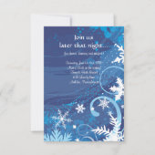 FROZEN SNOWFLAKES Bar Bat Mitzvah Party Card Kaart (Voorkant)