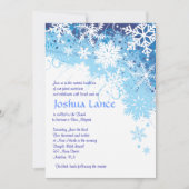 FROZEN SNOWFLAKES Bar Bat Mitzvah Uitnodiging (Voorkant)