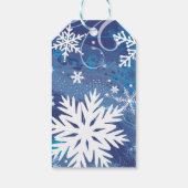 FROZEN SNOWFLAKES Bat Mitzvah Gift Label Cadeaulabel (Achterkant)