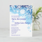 FROZEN SNOWFLAKES Weddenschap Kaart (Staand voorkant)