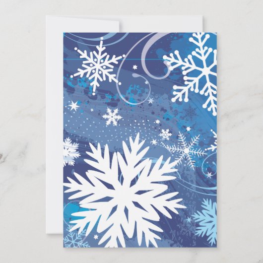 FROZEN SNOWFLAKES Weddenschap Kaart (Achterkant)