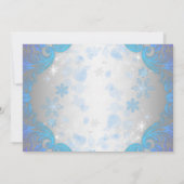 Frozen Snowflakes Winter Wonderland Verjaardagsfee Kaart (Achterkant)