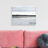 Frozen Sooner Lake Canvas Afdruk (Insitu (Woonkamer))