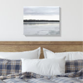 Frozen Sooner Lake Canvas Afdruk (Insitu (Slaapkamer))
