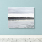 Frozen Sooner Lake Canvas Afdruk (Insitu (Houten vloer))