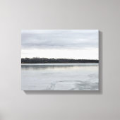Frozen Sooner Lake Canvas Afdruk (Voorkant)
