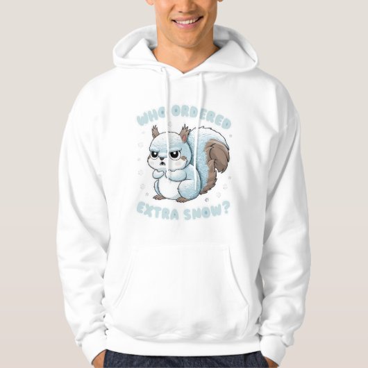 Frozen Squirrel - Wie bestelde extra sneeuw? Hoodie (Voorkant)