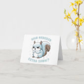 Frozen Squirrel - Wie bestelde extra sneeuw? Kaart (Gele Bloem)