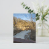 Frozen Stream in the Burlington Iowa Briefkaart (Staand voorkant)