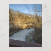 Frozen Stream in the Burlington Iowa Briefkaart (Voorkant)