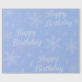 frozen theme birthday wrap cadeaupapier (Vlak)