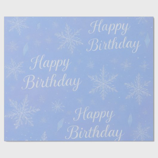 frozen theme birthday wrap cadeaupapier (Vlak)