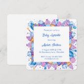 Frozen Treats Blue Baby Sprinkle Invitation Feestdagenkaart (Voorkant / Achterkant)