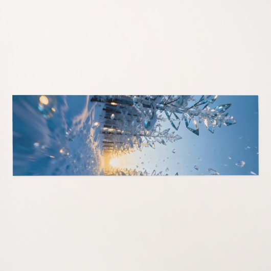 Frozen trees of glass shattered  yogamat (Achterkant (horizontaal))