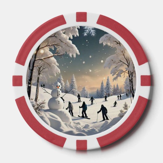 Frozen Waterfall Wonder Poker Chips (Voorkant)