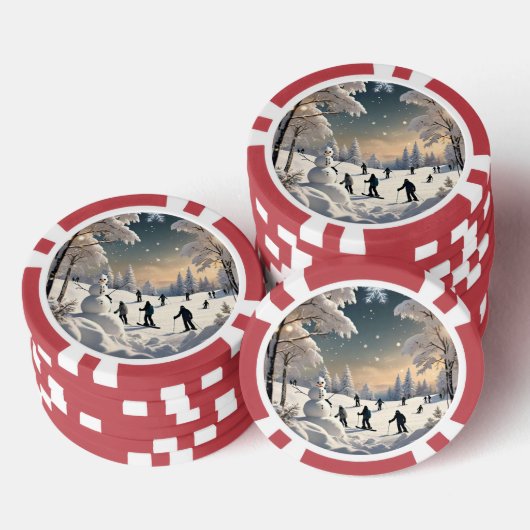 Frozen Waterfall Wonder Poker Chips (Opstapeling)
