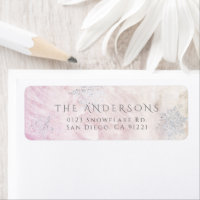 Frozen Winter Silver Snowflake Roze Retour Adres