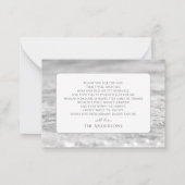 Frozen Winter Snowflake Blue Baby shower Dank u Notitiekaartje (Achterkant)