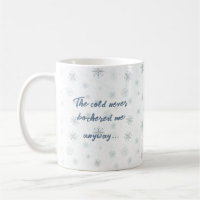 Frozen Winter Vibes - Sneeuwvlok Mok met Quote