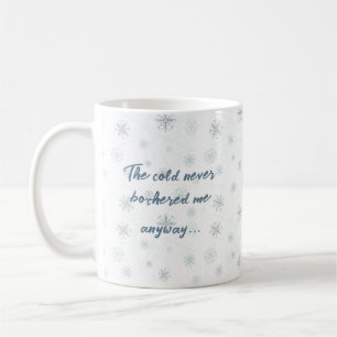 Frozen Winter Vibes - Sneeuwvlok Mok met Quote