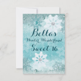 Frozen Winter Wonderland Party Uitnodigingen