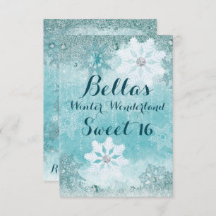 Frozen Winter Wonderland Party Uitnodigingen