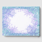 Frozen Winter Wonderland Verjaardagsfeestje Gastbo Gastenboek (Achterkant)