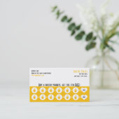 Frozen Yoghurt Loyalty Visitekaartje (Staand voorkant)