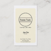 Frozen Yogurt Customer Loyalty Visitekaartje (Achterkant)