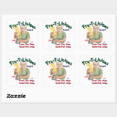 Fru-T-Lekker, Vierkante Sticker (Vel)