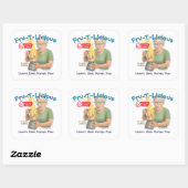 Fru-T-Lekkere Mocktail Vierkante Sticker (Vel)