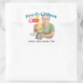 Fru-T-Lekkere Mocktail Vierkante Sticker (Tas)