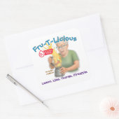 Fru-T-Lekkere Mocktail Vierkante Sticker (Envelop)