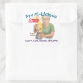 Fru-T-Lekkere Mocktail Vierkante Sticker (Tas)