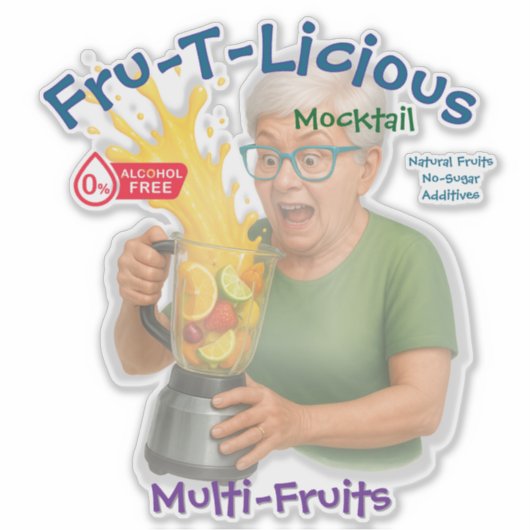 Fru-T-Licious Sticker (Voorkant)