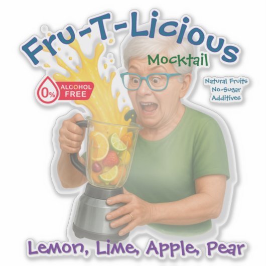 Fru-T-Licious Sticker (Voorkant)