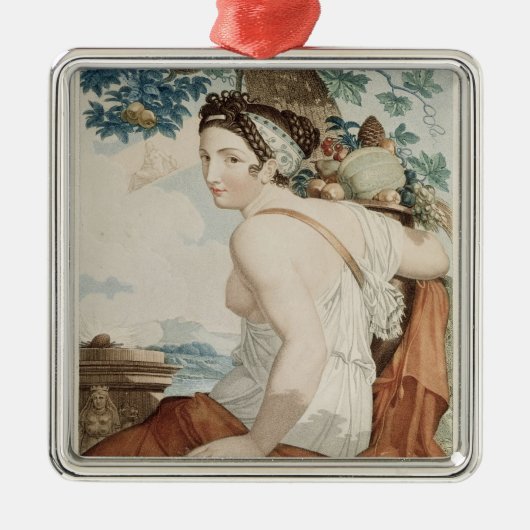 Fructidor twaalfde maand Republikeinse kalender Metalen Ornament (Voorkant)