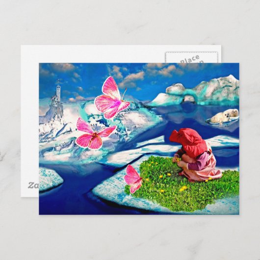 Frühling am Nordpol Briefkaart (Voorkant / Achterkant)