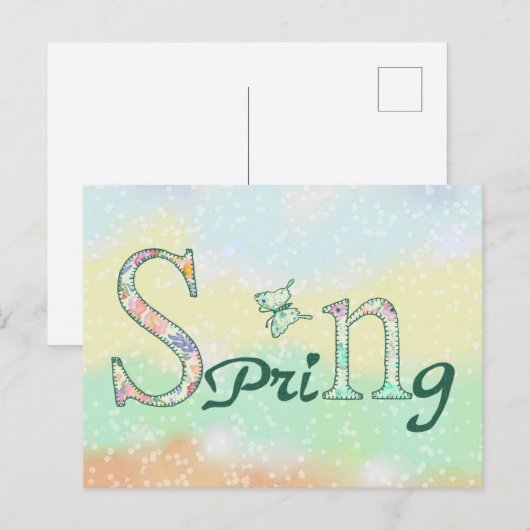 Frühling Briefkaart (Voorkant / Achterkant)
