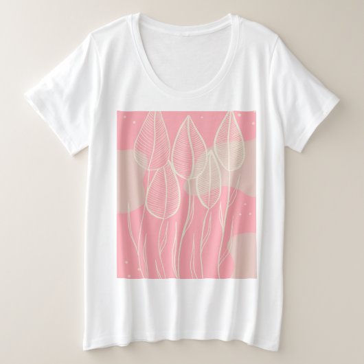Frühling Grote Maat T-shirt (Design voorkant)