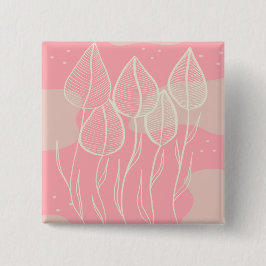 Frühling Vierkante Button 5,1 Cm