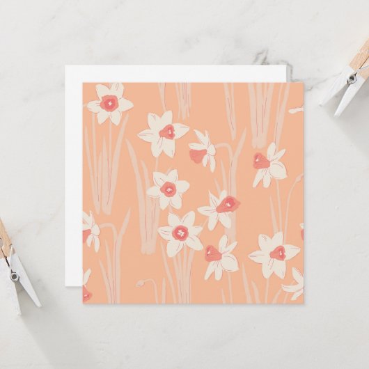 Frühlingsblumen, Narzisse. (Voorkant / Achterkant in situ)