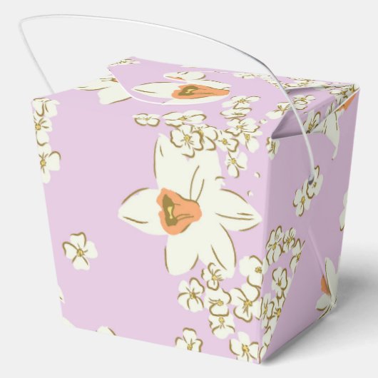 Frühlingsblumen Osterglocke Bedankdoosjes (Achterkant)